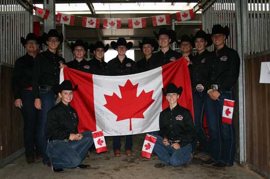 BSN-Aug-2012-Team-Canada Canada's AQHYA World Cup team members.